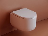 Унитаз Ceramicanova Ulma Rimless CN4006 подвесной Белый с сиденьем Микролифт фарфор подвесной
