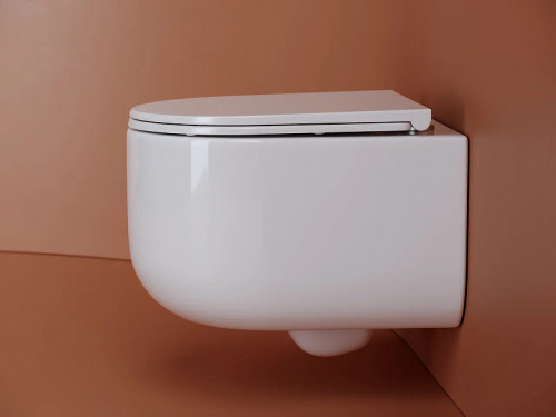 Унитаз Ceramicanova Ulma Rimless CN4006 подвесной Белый с сиденьем Микролифт фарфор подвесной