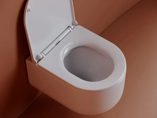Унитаз Ceramicanova Ulma Rimless CN4006 подвесной Белый с сиденьем Микролифт фарфор подвесной