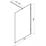 Душевая перегородка AM.PM X-Joy 120 W94UWI-120-F1-MTE профиль Хром матовый стекло прозрачное