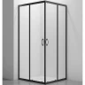 Душевой уголок Veconi Rovigo RV-101B 80х80 RV101B-80-01-C5 профиль Черный матовый стекло прозрачное