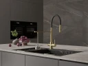 Смеситель для кухни Cersanit Zen 68251 Золото Черный
