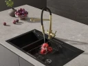 Смеситель для кухни Cersanit Zen 68251 Золото Черный