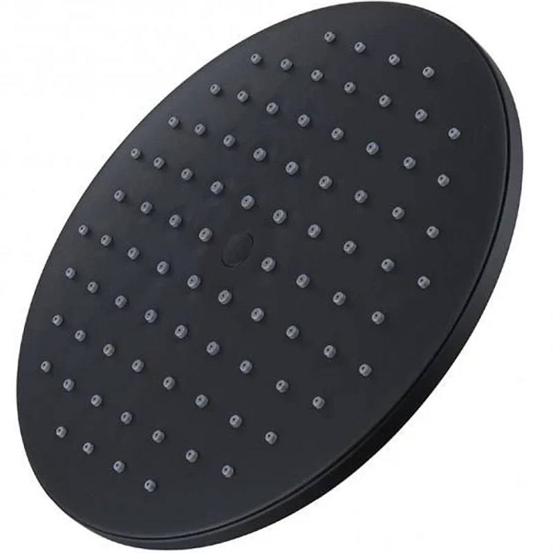 Верхний душ Bravat Built-in P70253BW-ENG Черный матовый пластик на стену