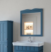Зеркало Caprigo Borgo 80 33431-B136 Синее матовое МДФ / ЛДСП, стекло