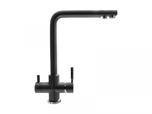 Смеситель для кухни Ulgran Steel US-016-002 цвет Черная брашированная сталь