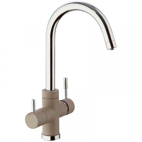 Смеситель для кухни Paini Cox 7872643CR3V11L2KM Бежевый матовый Хром