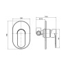 Смеситель для душа Koller Pool Round Arc RA10450