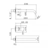 Смеситель для раковины Newform X-Steel 316 69630EX.59.098 цвет Pale Gold