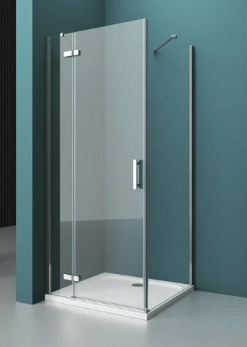 Душевой уголок BelBagno Kraft 90х80 KRAFT-AH-12-90/80-C-Cr-L профиль Хром стекло прозрачное