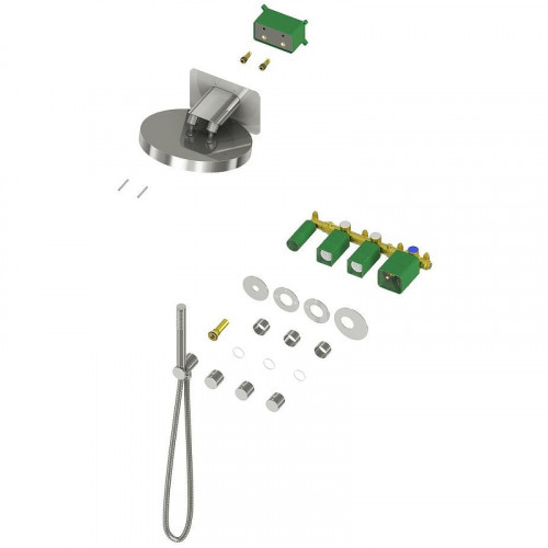 Душевая система Timo Saona SX-2329/16SM с термостатом Белая матовая