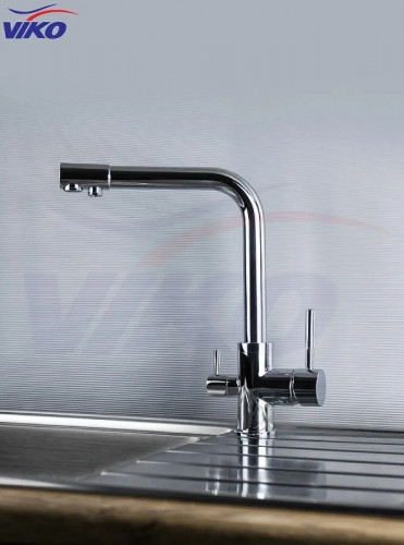 Смеситель для кухни Viko V-5004 Хром латунь на столешницу