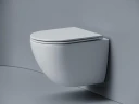 Унитаз подвесной Ceramicanova Альба (Alba) CN11005T цвет Белый с сиденьем Микролифт