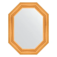 Зеркало Evoform Octagon 69х89 BY 7208 в багетной раме - Травленое золото 99