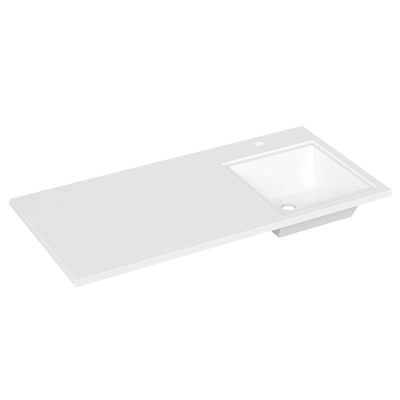 Тумба с раковиной DIWO Тольятти 100 R цвет Белый