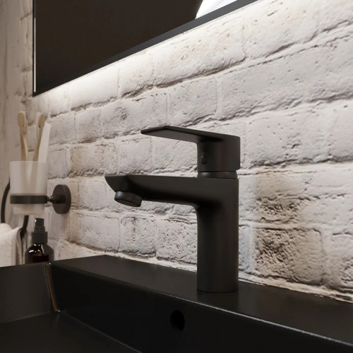 Смеситель для раковины Kludi Pure Style 402923975 Черный матовый латунь