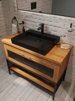 Смеситель для раковины Kludi Pure Style 402923975 Черный матовый латунь