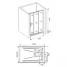 Душевая дверь Good Door Orion WTW-130-C-CH 130 профиль Хром стекло прозрачное