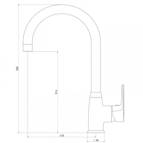 Смеситель для кухни Royce Uno RCM-120704CR Хром
