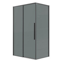Душевой уголок Grossman Galaxy 120x100 120.K33.01.1210.42.10 профиль Графит сатин стекло тонированное