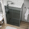 Душевой уголок Grossman Galaxy 120x100 120.K33.01.1210.42.10 профиль Графит сатин стекло тонированное
