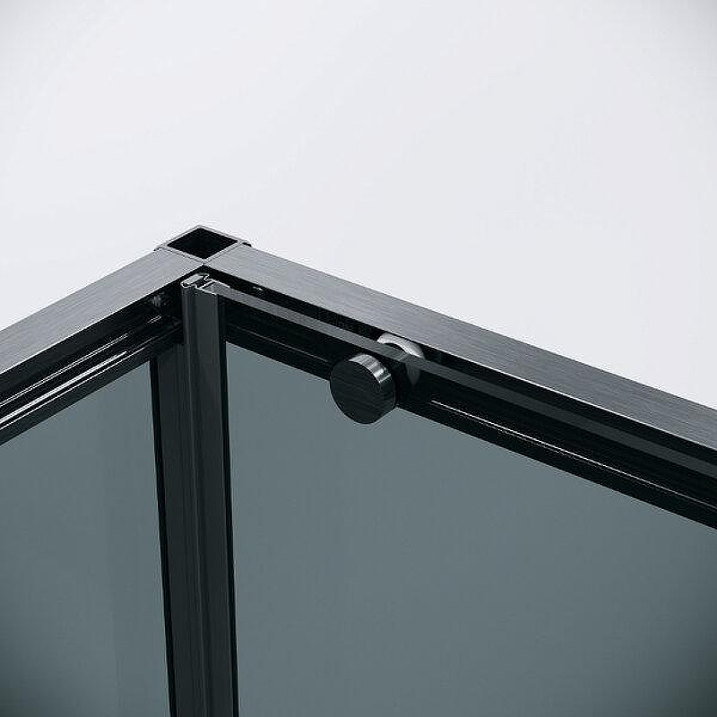 Душевой уголок Grossman Galaxy 120x100 120.K33.01.1210.42.10 профиль Графит сатин стекло тонированное