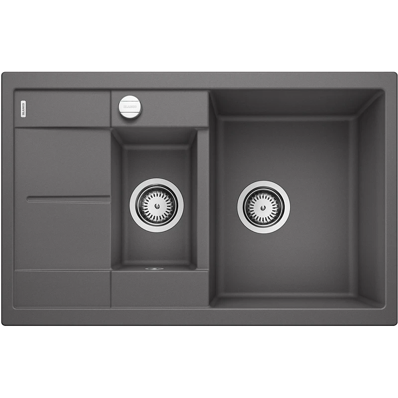 Кухонная мойка Blanco Metra 6 S Compact 518876 Темная скала искусственный камень (литьевой мрамор) встраиваемый