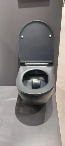 Унитаз биде beWash Bogen 88303680 подвесной Антрацит с сиденьем Микролифт фарфор подвесной