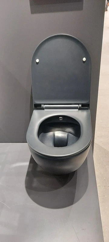 Унитаз биде beWash Bogen 88303680 подвесной Антрацит с сиденьем Микролифт фарфор подвесной