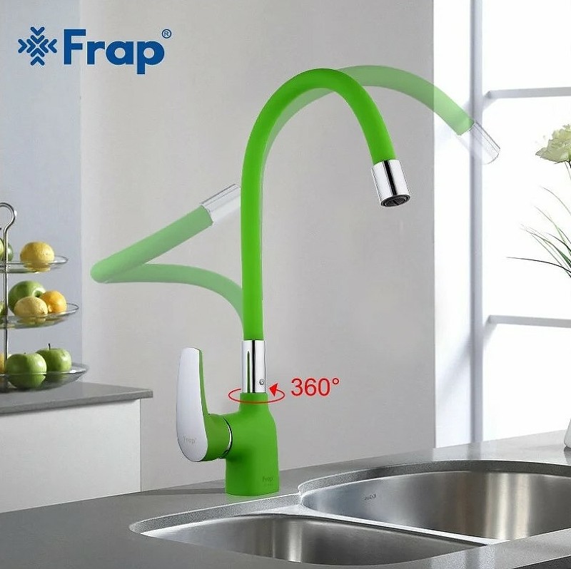 Смеситель для кухни Frap F4453-05 Зеленый латунь