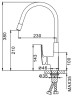 Смеситель для кухни Frap F4453-05 Зеленый латунь