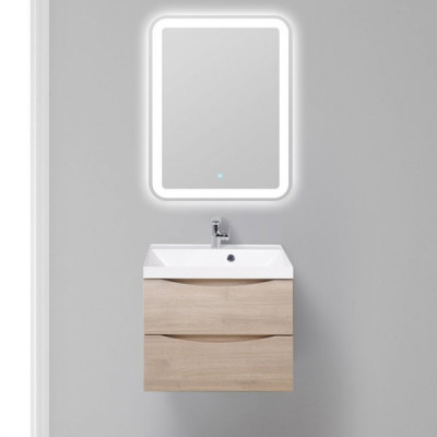 Тумба под раковину BelBagno Marino 60 MARINO-600-2C-SO-RG-P подвесная Rovere Grigio МДФ / ЛДСП