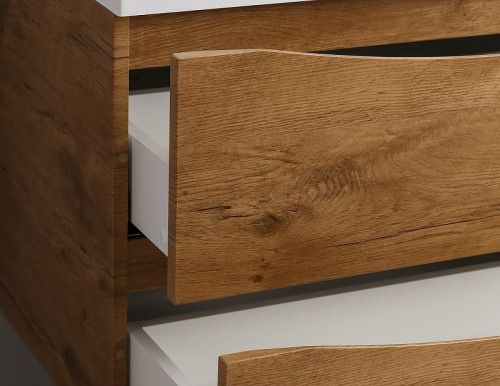 Тумба под раковину BelBagno Marino 60 MARINO-600-2C-SO-RG-P подвесная Rovere Grigio МДФ / ЛДСП