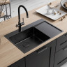 Кухонная мойка Lemark Kezadra 780L 9932152 цвет Черный матовый
