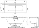 Квариловая ванна Villeroy&Boch Subway 3.0 170х75 UBQ170SBW2DV-01 без гидромассажа