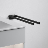 Полотенцедержатель Keuco Collection Reva 12818 370000 двойной Черный матовый