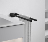Полотенцедержатель Keuco Collection Reva 12818 370000 двойной Черный матовый
