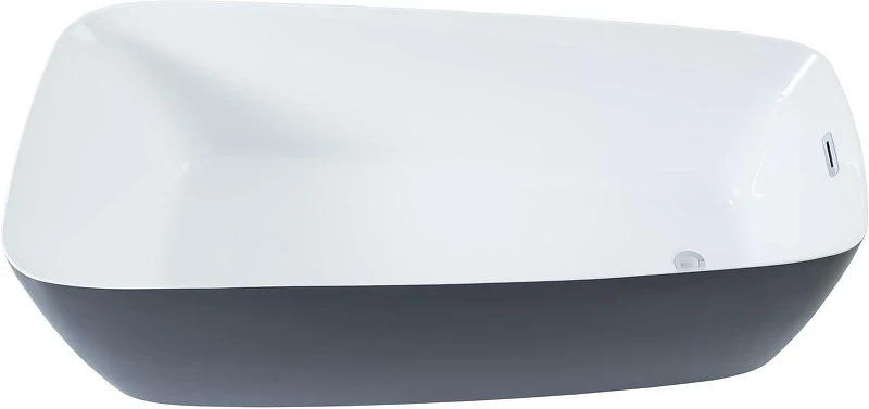Акриловая ванна Aquanet Family Trend 90778-GW-MB 170x78 292984 цвет Черный матовый Белый