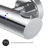 Смеситель для ванны AM.PM Sense F7550064 с термостатом Хром латунь на стену