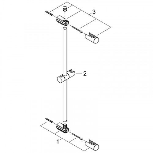Душевая штанга Grohe Euphoria 27499000 Хром латунь на стену