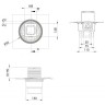 Душевой трап Berges Zentrum Norma 150x150 090463 с решеткой Хром матовый