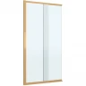 Шторка на ванну Cezares Slider 90 SLIDER-FIX-VF-11-90/150-C-BORO профиль Брашированное золото стекло прозрачное