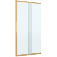 Шторка на ванну Cezares Slider 90 SLIDER-FIX-VF-11-90/150-C-BORO профиль Брашированное золото стекло прозрачное
