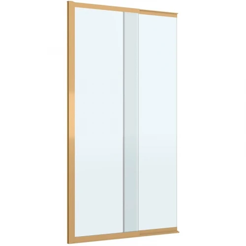 Шторка на ванну Cezares Slider 90 SLIDER-FIX-VF-11-90/150-C-BORO профиль Брашированное золото стекло прозрачное