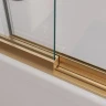 Шторка на ванну Cezares Slider 90 SLIDER-FIX-VF-11-90/150-C-BORO профиль Брашированное золото стекло прозрачное