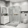 Душевой уголок Grossman Cosmo 100х90 120.K33.02.1090.10.00 профиль Хром стекло прозрачное