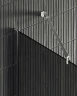 Душевая перегородка Maybah Glass MGD-694-5ш 890x1950 в широком профиле Хром матовый стекло графитовое матовое