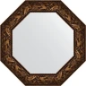 Зеркало Evoform Octagon 69х69 BY 3836 в багетной раме - Византия бронза 99 мм стекло
