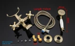 Смеситель для ванны Gappo G63-4 G3263-4 Бронза