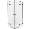 Душевой уголок New Trendy Avexa Black 100x120 EXK-1619 профиль Черный стекло прозрачное